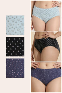 Zivame Medium Rise Full Coverage Hipster Panty (Pack of 3) -  Multicolor — thumbnail 2